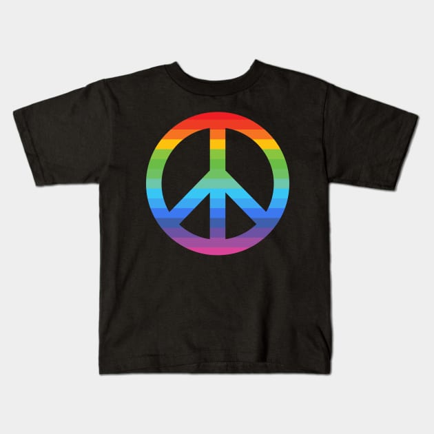Hippie Peace Kids T-Shirt by Oolong